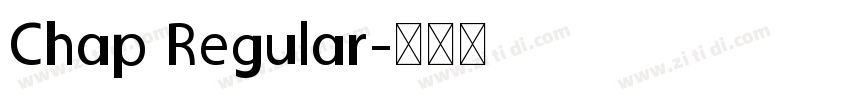Chap Regular字体转换